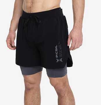 Premium Mesh Shorts w/compression Svart – Muscleup